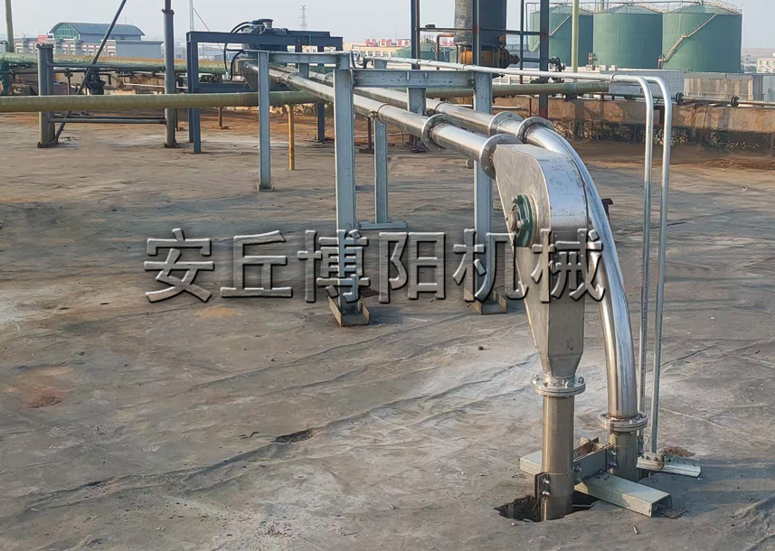 氯化鈣管鏈式輸送機 管鏈粉體輸送機如何布置？